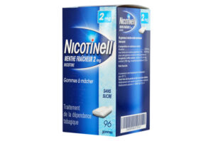 NICOTINELL MENTHE FRAICHEUR gomme sans sucre 2 mg x 96