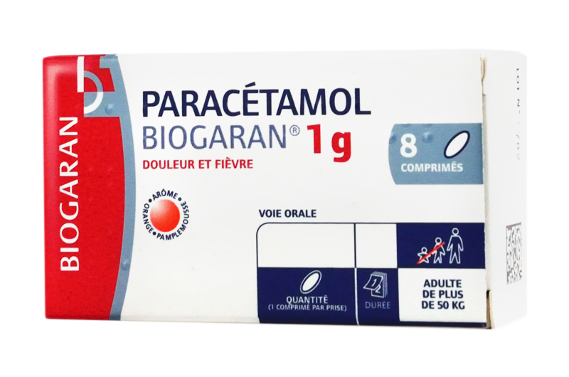 PARACETAMOL BIOGARAN 1000 mg 8 comprimés - Pharma-Médicaments.com