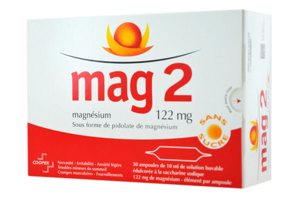 MAG 2 solution buvable sans sucre 30 ampoules