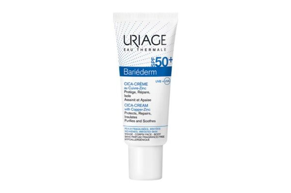 URIAGE BARIEDERM Cica-Crème SPF50+ tube à canule 40 ml