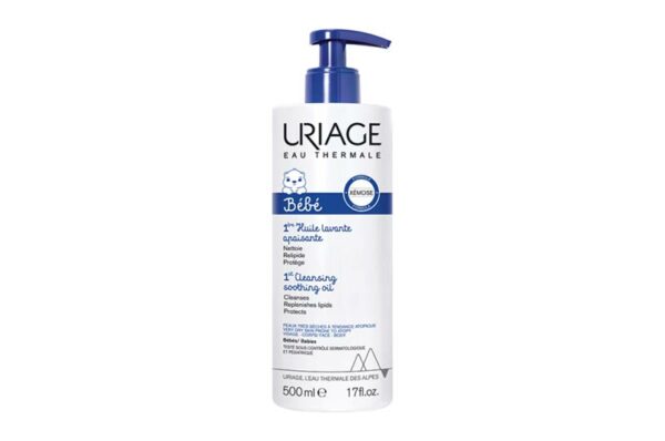 URIAGE 1 ère Huile Lavante Apaisante (Xémose) flacon pompe 500 ml