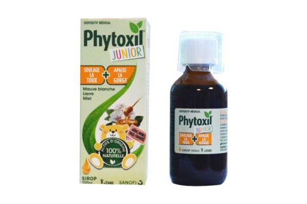 PHYTOXIL JUNIOR Soulage la toux et apaise la gorge Sirop 100 ml