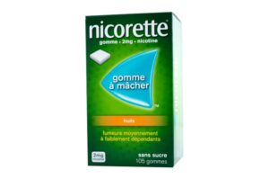 NICORETTE Gomme Fruits 2 mg Sans Sucre boîte de 105