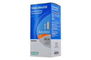 CARBOCISTEINE TEVA 5%  sans sucre flacon 200 ml