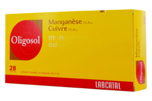 OLIGOSOL Manganèse-cuivre boîte de 28 ampoules