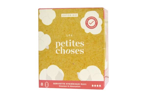 LES PETITES CHOSES serviette hygiénique maxi x8