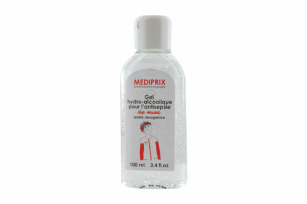 Gel hydroalcoolique MEDIPRIX 100ml Made in France