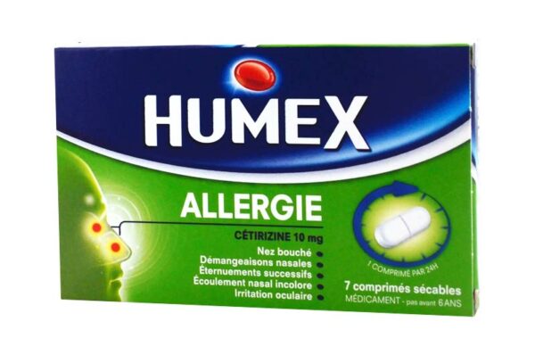 HUMEX allergie comprimé cetirizine 10 mg