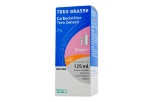 CARBOCISTEINE TEVA 2% enfants sans sucre flacon 125 ml