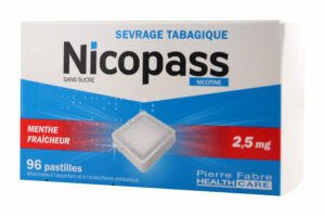 NICOPASS 2,5 mg pastilles sans sucre à sucer menthe boîte de 96