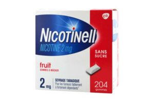 NICOTINELL FRUIT gomme Sans Sucre 2 mg x 204
