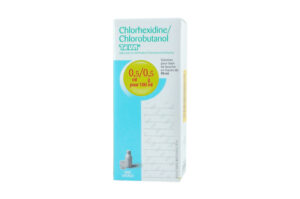 CHLORHEXIDINE/CHLOROBUTANOL TEVA 0,5 ml/0,5 mg pour 100 ml flacon 90 ml