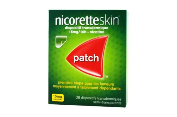 NICORETTESKIN Dispositif transdermique 15 mg/16h boite 28