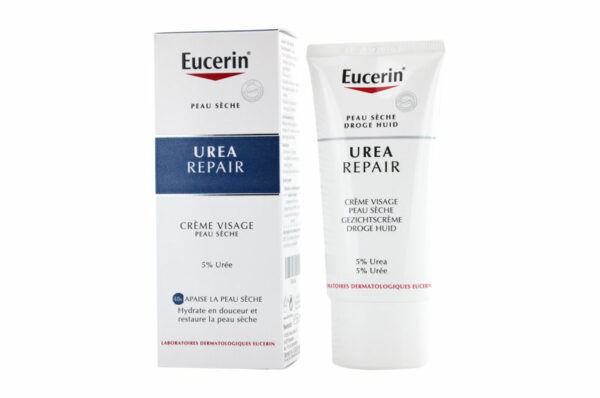 EUCERIN UreaRepair Crème Visage 5% d'Urée tube 50 ml