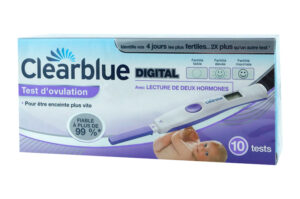 CLEARBLUE Test d’Ovulation Digital Avancé 2 Hormones (4 jours de fertilité) x 10