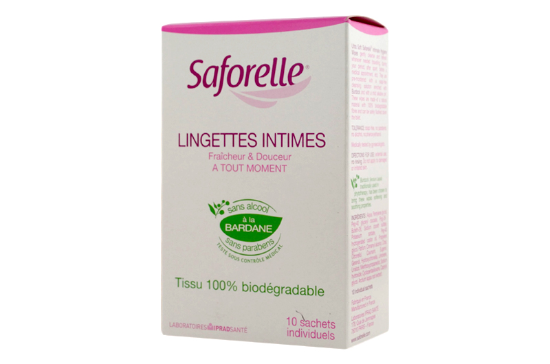 Saforelle Lingettes intimes mini x 10