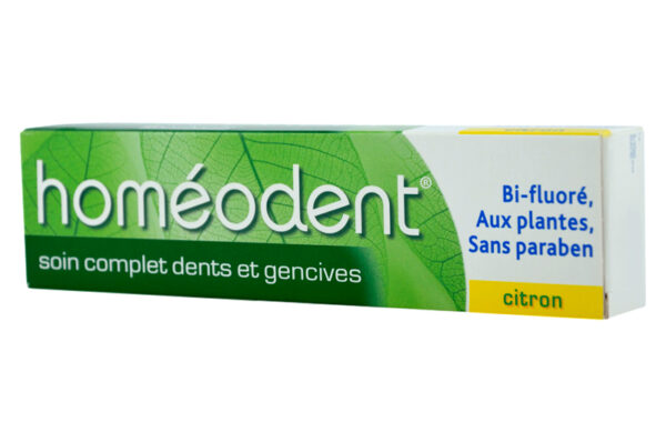 HOMEODENT soin dentaire citron tube de 75 ml