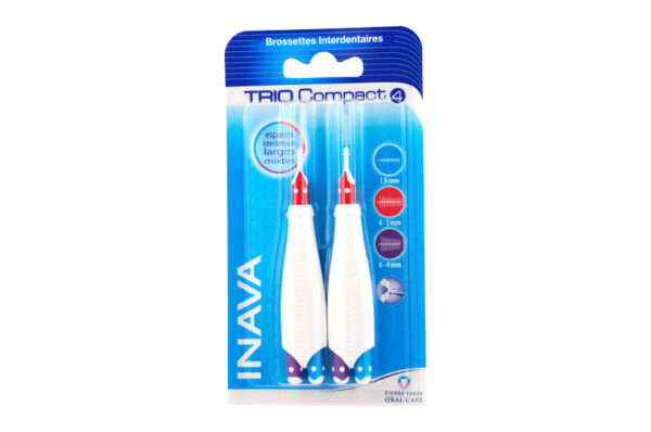 INAVA brossettes trio compact N°4 larges mixtes