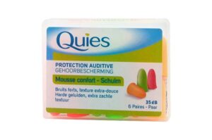 QUIES Protection auditive mousse fluo 6 paires