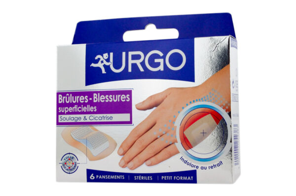 URGO brûlures blessures pansements petits modèles boite de 6