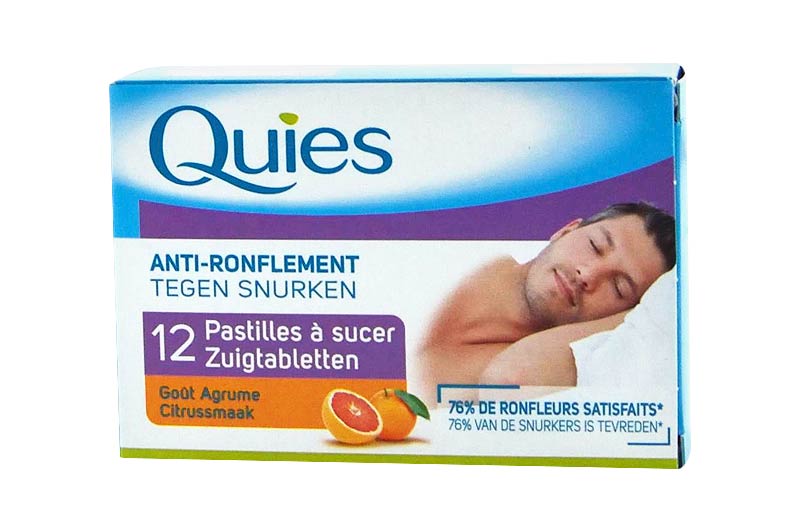 Quies Pastilles A Sucer Anti-Ronflement Agrume 12 Pastilles