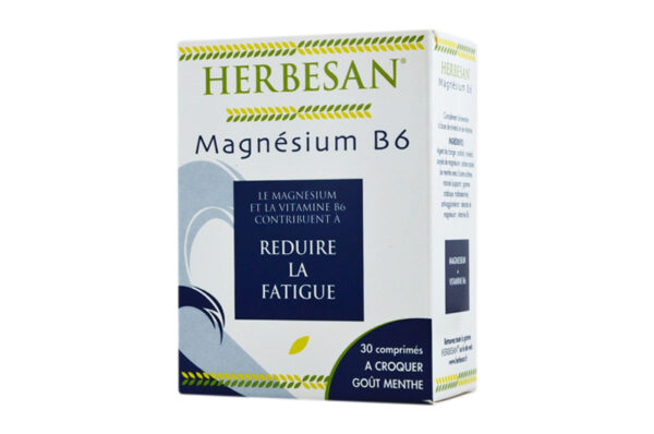 HERBESAN MAGNESIUM B6 30 comprimés à croquer