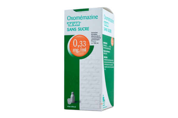 OXOMEMAZINE TEVA Sirop sans sucre 150 ml