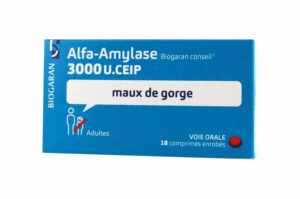 ALFA AMYLASE BIOGARAN 3000 UI boîte de 18 comprimés