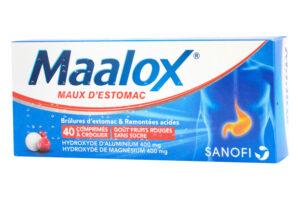 MAALOX maux d'estomac 40 comprimés sans sucre fruits rouges