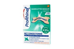 PRORHINEL Nez congestionné Bandelettes nasales Menthol X 10