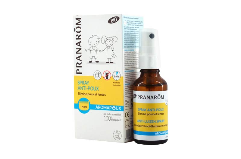 Spray Répulsif Poux Bio de Pranarom (AROMAPOUX)