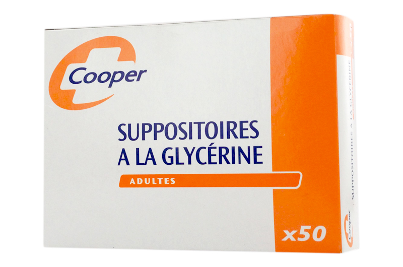 SUPPOSITOIRES A LA GLYCERINE ADULTES Boite de 50 COOPER