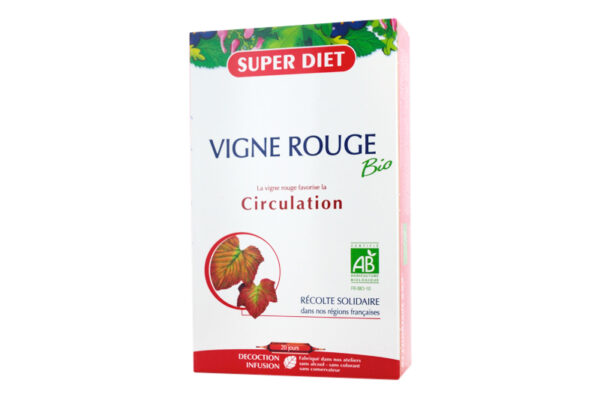 SUPER DIET Vigne Rouge BIO 20 ampoules
