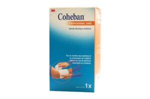 COHEBAN bande de contention cohésive élastique blanc 10cmx7,35m