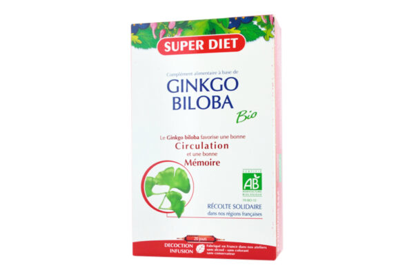 SUPER DIET Ginkgo Biloba BIO 20 ampoules