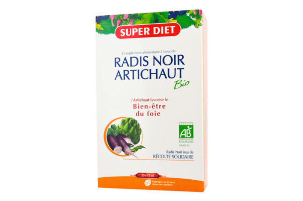 SUPER DIET Radis Noir Artichaut BIO 20 ampoules
