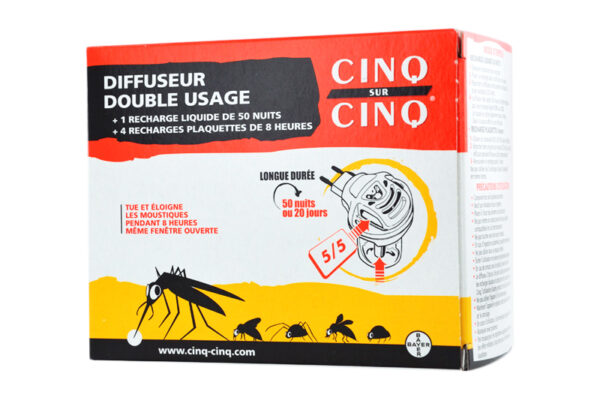 CINQ SUR CINQ Diffuseur double usage longue durée