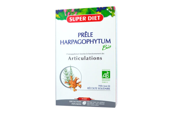 SUPER DIET ARTICULATIONS Prêle Harpagophytum BIO 20 ampoules