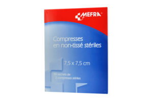 COMPRESSES Non tissées stériles boîte de 10 sachets 10cmx10cm