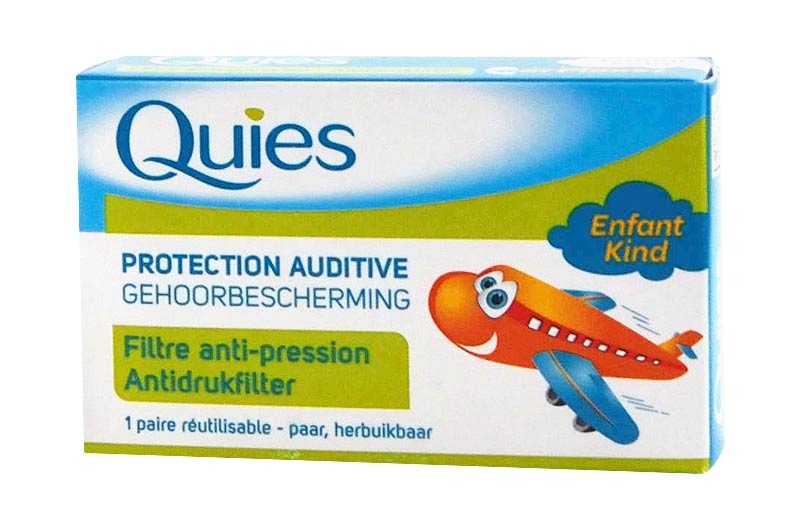 QUIES Protection auditive AVION enfant filtre anti-pression 1 paire -  Pharma-Médicaments.com