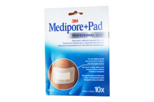MEDIPORE + PAD Pansement adhésif stérile avec compresse absorbante 10cmx10cm