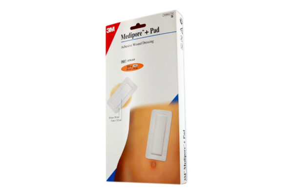 MEDIPORE + PAD Pansement adhésif stérile avec compresse absorbante 10cmx20cm