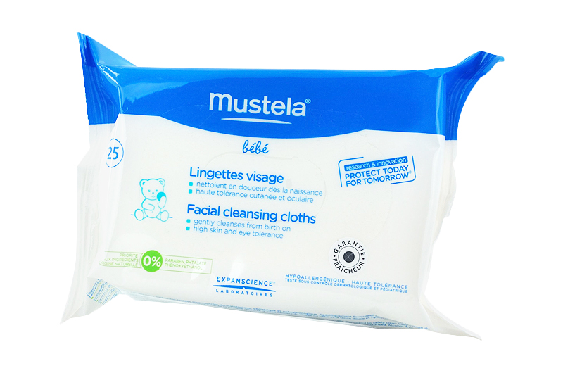 MUSTELA 25 Lingettes visage - Pharma-Médicaments.com