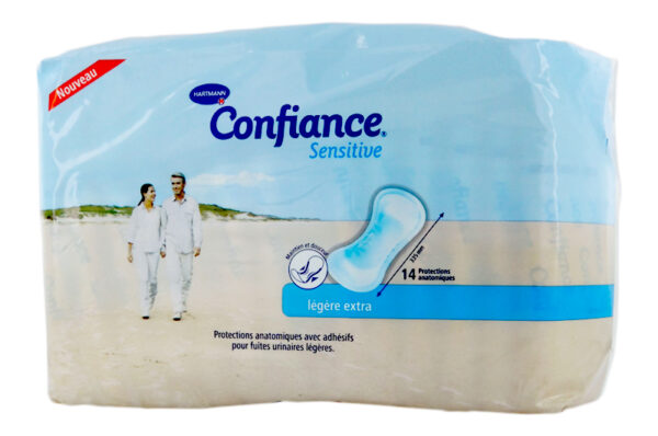 CONFIANCE Sensitive Légère extra bleu 14 pièces