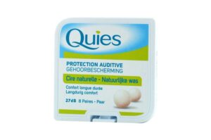QUIES Protection auditive cire naturelle confort longue durée 8 paires