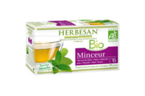 INFUSIONS HERBESAN BIO THE VERT minceur 20 sachets