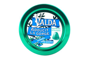 VALDA Gommes sans sucre goût menthe eucalyptus boîte 50