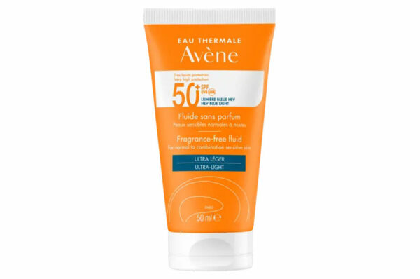 AVENE Solaire fluide SPF 50+ sans parfum 50 ml