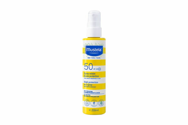 MUSTELA SOLAIRE Spray Très haute Protection SPF 50+ peaux délicates et fragiles 200 ml