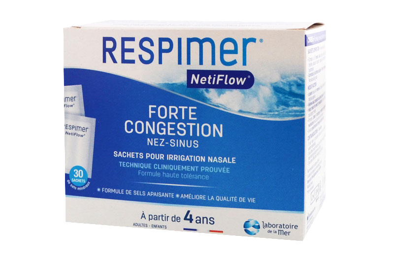 RESPIMER NetiFlow Sels Minéraux Pour Irrigation Nasale 30 sachets -  Pharma-Médicaments.com